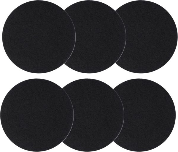 6 Pack 6.7 Inch Compost Bin Filter for Compost Bucket, Charcoal Filters for Countertop Bin, Activated Carbon Replacement Compost Bin Filter for Kitchen, Home Bucket Compost Pail Refill, Round
