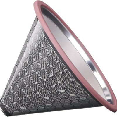 Compatible for Hario V60 & Chemex Pour Over Coffee Filters -MISETTO Reusable Stainless Steel - Best Coffee Maker and Bar Accessories