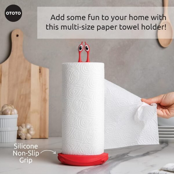 OTOTO Crab N' Roll Paper Towel Holder Countertop Paper Towel Holders, Paper Towel Holder Stand, Paper Towel Stand - Kitchen Paper Towels Holder, Standing Paper Towel Roll Holder - Image 3