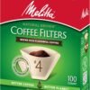 Melitta #4 Cone Coffee Filters, Unbleached Natural Brown, 100 Count (Pack of 6) 600 Total Filters Count - Packaging May Vary - Image 5