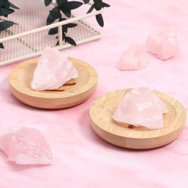 Soap Dish Bamboo Soap Holder: 2pcs Round Soap Saver Container Bathroom Storage Case for Bathroom Toilet Kitchen Hotel - Image 8