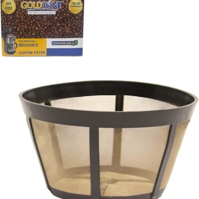 GOLDTONE Reusable Coffee Filter fits BUNN Coffee Maker and Brewer. Replaces your BUNN Coffee Filter 10 Cup Basket and BUNN Permanent Coffee Filter