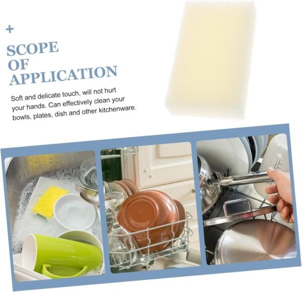 12pcs Sponge Brush Natural Dish Scrubbers Kitchen Cleaning Sponge Kitchen Dish Sponges Kitchenware Cleaner Kitchen Towels Pan Sponge Bowl Washing Tools Natural Sponges Sink Beige - Image 9