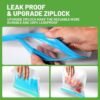 20 Pack Reusable Freezer Bags, BPA Free Silicone Food Bags, Leakproof Silicone Sandwich Bags, Extra-Thick Reusable Snack Bags for Marinate Meats Snack Fruits Veggies Make-up Toiletries - Image 2