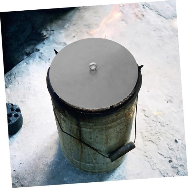 Iron Stove Lid Burning Replacement Lids Gas Cooktop Cover Cookware Lid Burning Stove Lid Stove Cover Gas Stove Protectors Furnace Accessories Gas Range Cover Home Burner Stove Lid - Image 5