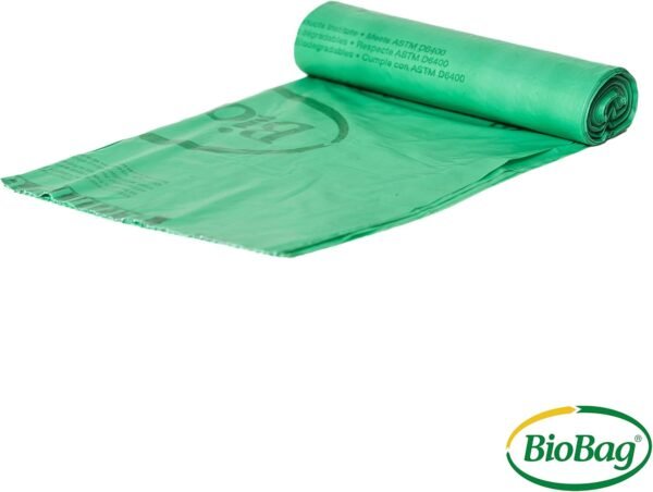 BioBag (USA) The Original Compostable Bag, 8 Gallon, 500 Count, 100% Certified Compostable Trash Bag Liners for Food Waste, Extra Strong and Durable - Image 3