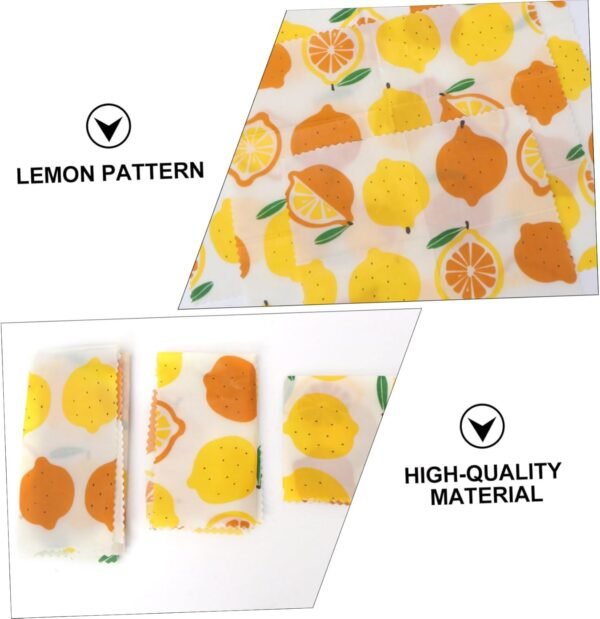 FOMIYES 3pcs Beeswax Paper Fresh-keeping Cloth Packing Cloth Beewax Wraps Beewax Food Wraps Reusable Wraps Reusable Beeswax Wraps Food Wraps Sustainable Wraps - Image 3