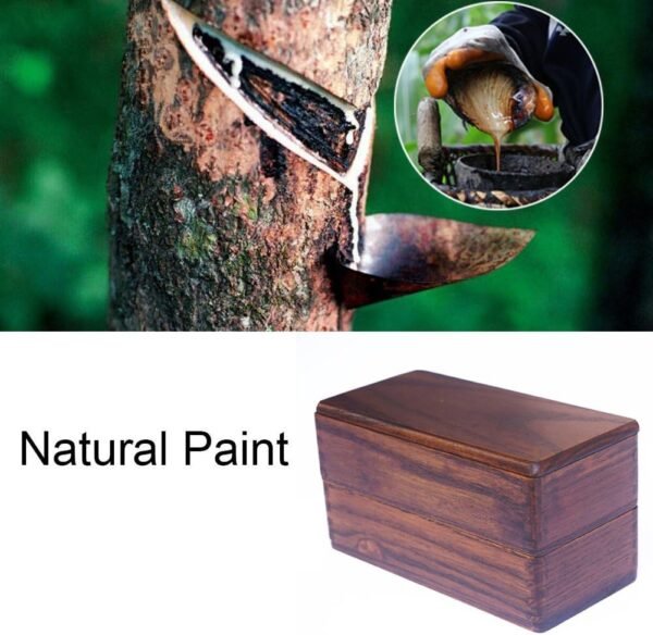 Double Layer Japanese Bento Box, Compartment Food Box, Wood Lunch Box, Adult Square Lunch Containers for Japanese Dishes like Sushi Dessert Rice Roll Buffet, Store Dried Fruit - Image 5