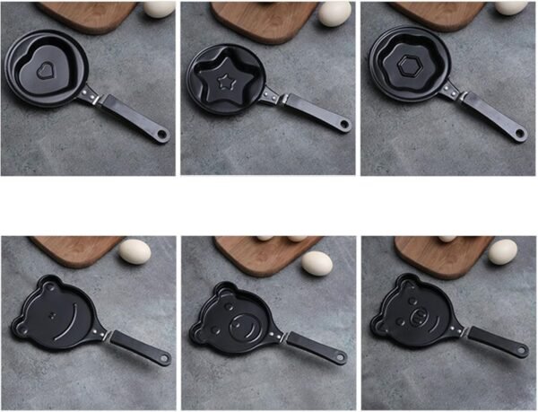 Small Eggs Frying Pot Kitchen Tool Eggs Frying Pan Iron Frying Cookware For Making Omelettes Sandwiches - Image 8