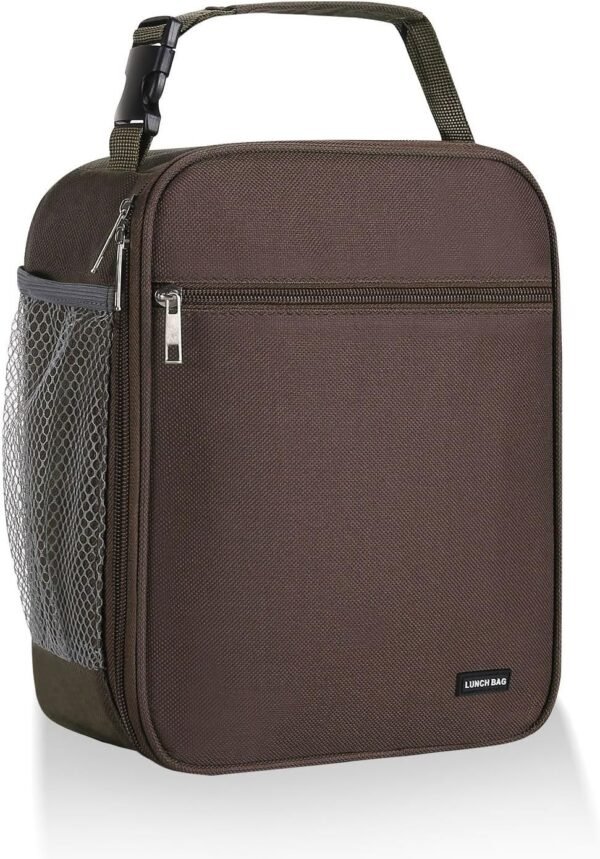 Lunch box Lunch bag for men women Lunchbox Lunch bags Insulated Lunch bag Lunch box cooler (Brown)