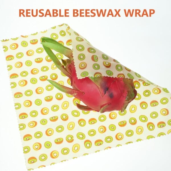 Healvian 3pcs Food Beeswax Wraps Reusable Beeswax Wraps Bread Sandwich Food Packing Cloth Sustainable Food Wraps - Image 3