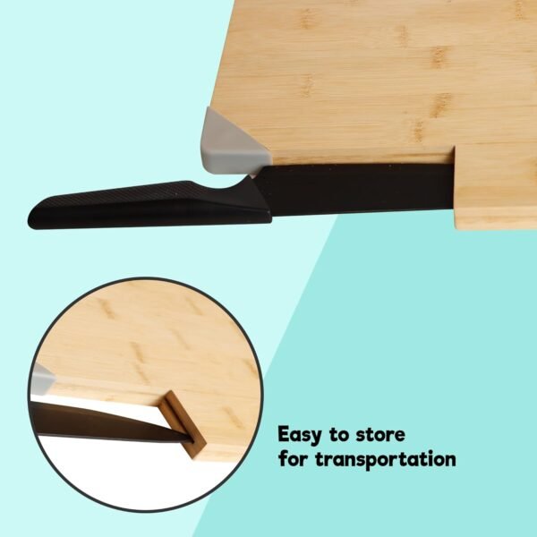 bamboo kitchen-cutting board with bag-cutting boards for kitchen wood-wood cutting board for meat-cutting board set-cutting boards wood-tablas de madera para cocina-wooden cutting boards- - Image 4