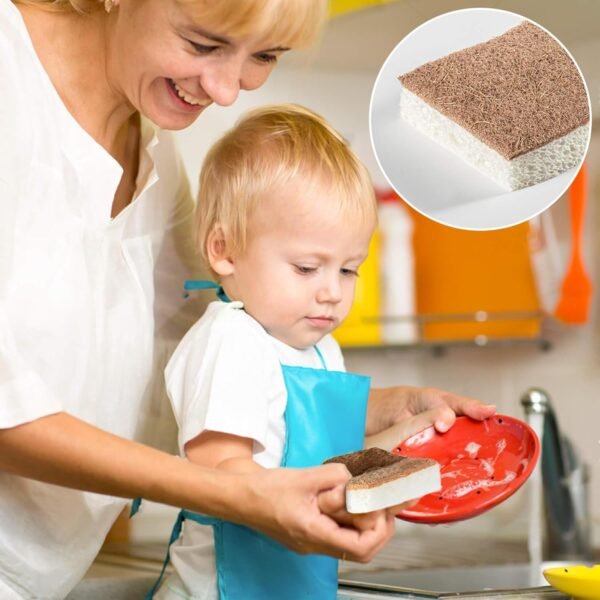 10PCS Natural Sponges for Dishes - Biodegradable Sponges Kitchen Eco Friendly Dish Sponge Non-Scratch Sponges for Cleaning Kitchen - Image 7