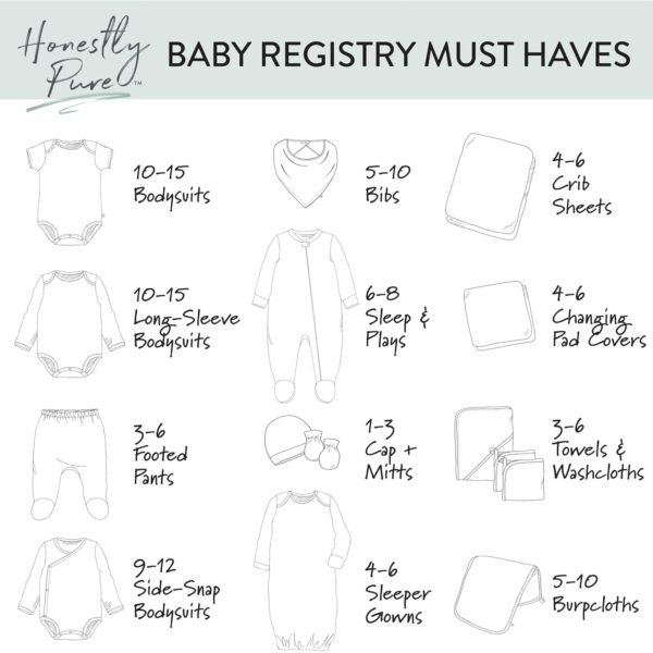 HonestBaby Fitted Crib Sheet, Girls, Boys & Unisex 100% Organic Cotton Crib Sheets for Standard Crib and Toddler Mattresses 28x52, Jumbo Twinkle Star Navy, One Size - Image 5