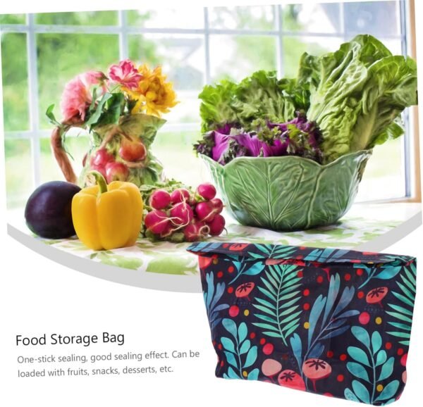 Mobestech 2 Pcs Beeswax Storage Bag Pocket Organizer Pouch Beeswax Wrapping Pouch Reusable Fruit Bag Beeswax Cloth Beeswax Cotton Wraps Candy Containers Food Grade Refrigerator Cotton Cloth - Image 2