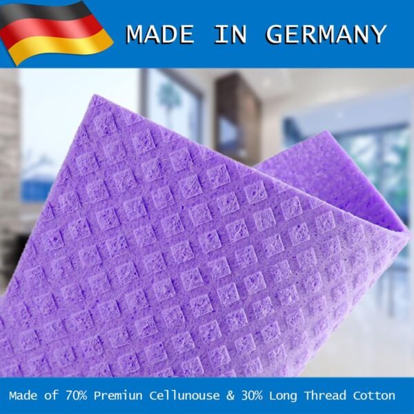 Swedish-dishcloths-for-Kitchen-10 Pack Swedish Dish Towels & Cellulose Sponge Cloth,Biodegradable and Reusable Cleaning Cloths,Absorbent and Quick Drying Dishcloth - Image 3
