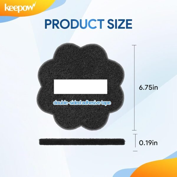 KEEPOW 12 Pack Garbage Can Deodorizer for Kitchen Compost Bin Countertop, Stick On Air Freshener for Trash Can, Activated Carbon Filter for Compost Pail Counter Refill Sets, Flower - Image 5