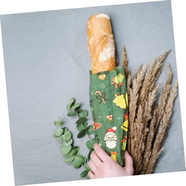 Didiseaon 3pcs Beeswax Wrap Packing Paper Organic Beeswax Cloth Kitchen Beewax Wraps Cake Preservation Wraps Printing Beewax Wraps Reusable Beeswax Cloth Beeswax Flakes Food Cotton - Image 4