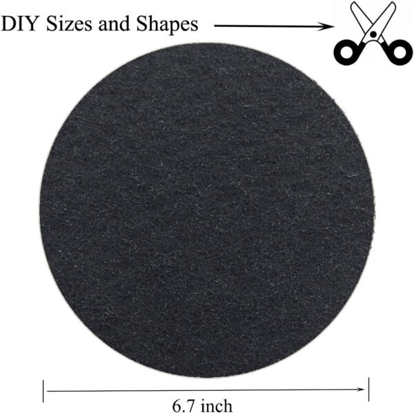 6.7inch Charcoal Filters for Kitchen Compost Bin Pail Replacement Filter Countertop Home Bucket Refill Sets, Round - Image 6