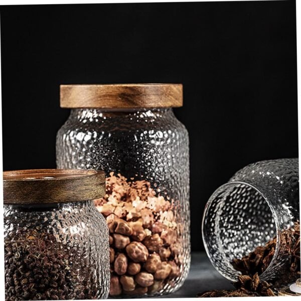 Glass Storage Jars Food Container Basket Coffee Filters Bernardin Mason Jar Lids Bead Storage Containers Rice Dispenser Cup Flask Sealed Container Jam Jars Jar with Lid - Image 3