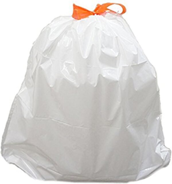 iTouchless Tall 18 Gallon Trash Bags, 40 Count, Extra-Large Strong Bathroom Kitchen Garbage Can Bin Liners, for Rubbish Recycling Compost in the Home, Office, Clear - Image 5