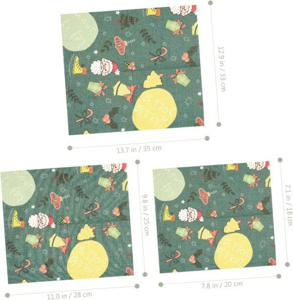 Didiseaon 15 Pcs Beeswax Wrap Seasonal Buntings Organic Beeswax Cloth Cake Preservation Wraps Beeswax Food Beeswax Bowl Cover Washable Food Sandwich Storage Wax Cover Bees Wax Covers Cotton - Image 3