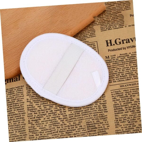 CANIGHT 4 Pcs Bath Towel Natural Loofah Pads Bath Loofahs Sponge Natural Loofah Sponge Loofah Body Scrubbers Face Scrubbers Loofah Dish Sponge Natural Sponge Loofah Sponge Pads Beige - Image 9