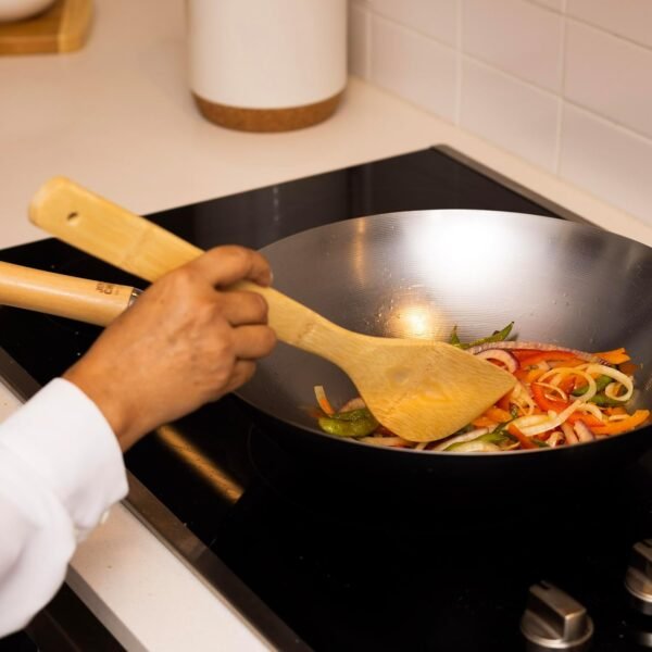 Joyce Chen Burnished Bamboo Wok Utensils, 3-Piece Stir Fry Set - Image 7