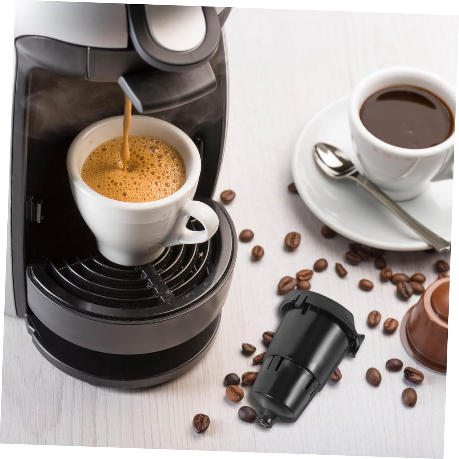 Cabilock 5pcs Coffee Filter Cup Reusable Coffee Filter Household Filter Basket Espresso Coffee Maker Espresso Machines Portable Coffee Filter Mesh Portable Coffee Maker Coffee Filters Pp - Image 9