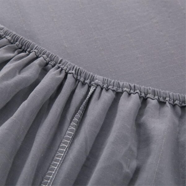 Grounding Sheet Queen, Organic Cotton + Silver Fiber, Fitted Bottom Sheets with 180 inch Grounding Wire, Earthing Mat for Better Sleep - Image 3
