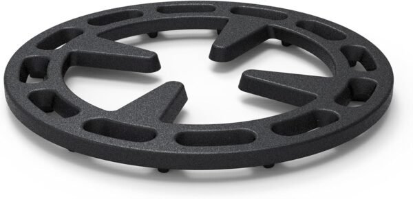 4.75inch Gas Ring Reducer, Bottom Uniform Heating, Iron, Black, for Smaller Cookware Like Pans, Coffee Pots, Teapot, Omelet Pan