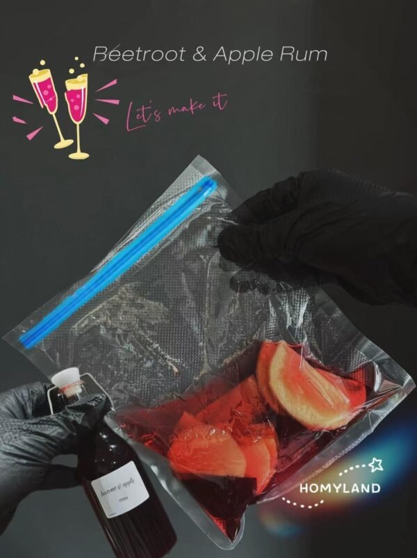Sous Vide Bags 25pcs, BPA-Free Reusable Vacuum Seal Bags for Food/Freezing safe-25pcs Vacuum Food Storage Bags with Handheld vacuum sealer electric pump & Seal Clips & Air valves for Sous Vide Cooking - Image 6