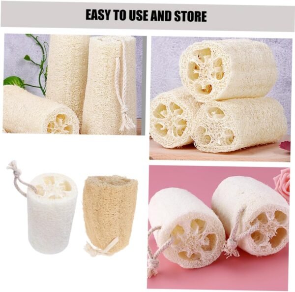 4pcs Loofah Cleaning Brush Body Shower Loofah Shower Loofah Sponge Loofah Body Scrubber Cleaning Sponge Bath Loofah Sponge Body Scrubber Exfoliator Dish Washing Sponge Sponges - Image 6