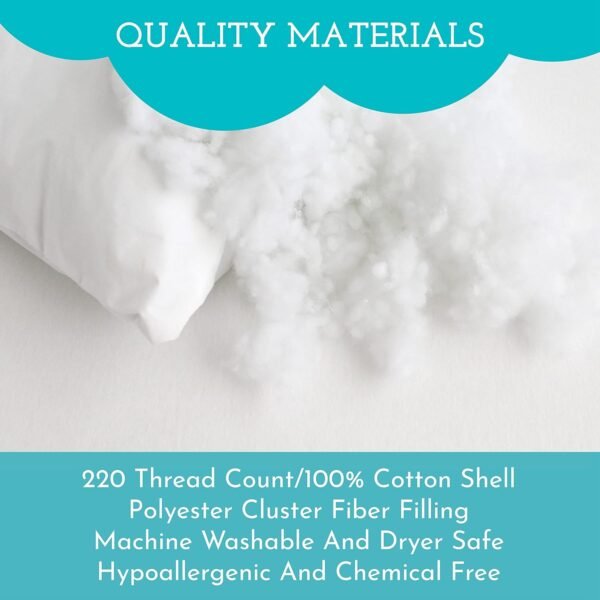 Youth Pillow - 16 X 22 - Soft & Hypoallergenic - Better Sleep for Kids - Perfect Size - Backed by Our Love The Fluff Guarantee (1 Pack) - Image 5