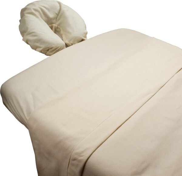 Body Linen Massage Table 100% Organic Cotton Flannel Sheet Sets Made with Gentle, Chemical-Free and Eco-Friendly Organic Cotton - Extra Soft and Cozy - 1 Pack