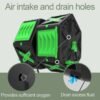 SQUEEZE master Large Dual Chamber Compost Bin Tumbler Outdoor Garden- Easy Rotating- Sturdy Steel Frame-Fast Composting (Green, 2 × 18.5 Gallon) - Image 2