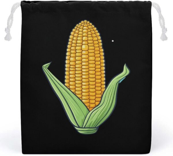 Food Corn Drawstring Storage Bag Canvas Stuff Sack Christmas Gift Pouch Laundry Bags Reusable Cloth Shoe Bags 20 * 25cm