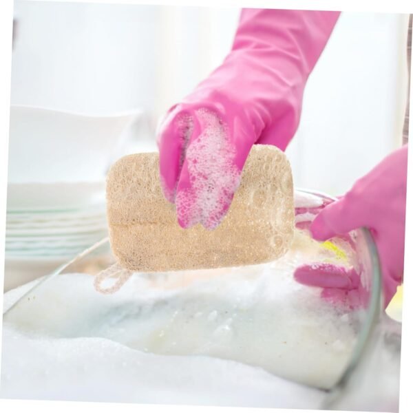 Ipetboom 10pcs Natural Loofah Dish Sponge Dishwashing Sponges For Kitchen Natural Dish Scrubber Non-scratch Loofah Sponge For Washing Dishes - Image 6