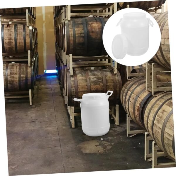 SECFOU Compost Pail for Kitchen Compost Bin Garbage Large Pantry Bins with Lids Kitchen Trash Container Kimchi Bucket Food Waste Trash Bin Hanging Rubbish Bin Recycle Trash Cans Plastic - Image 8