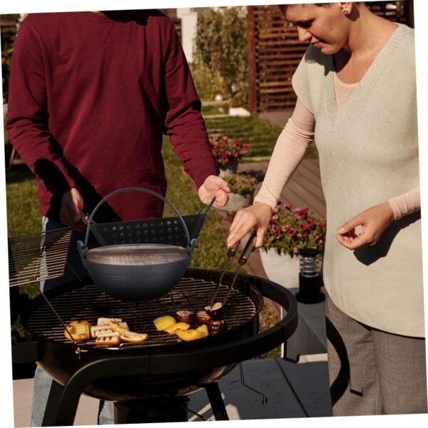 Japanese Sukiyaki Hot Pot Camping Cookware Hotpot Fondue Pot Soup Pot Cooking Pasta Skillet Warmer Casserole Shabu Pot Shabu Pan Outdoor Picnic Cookware Home Pot Japanese Pot Iron - Image 3