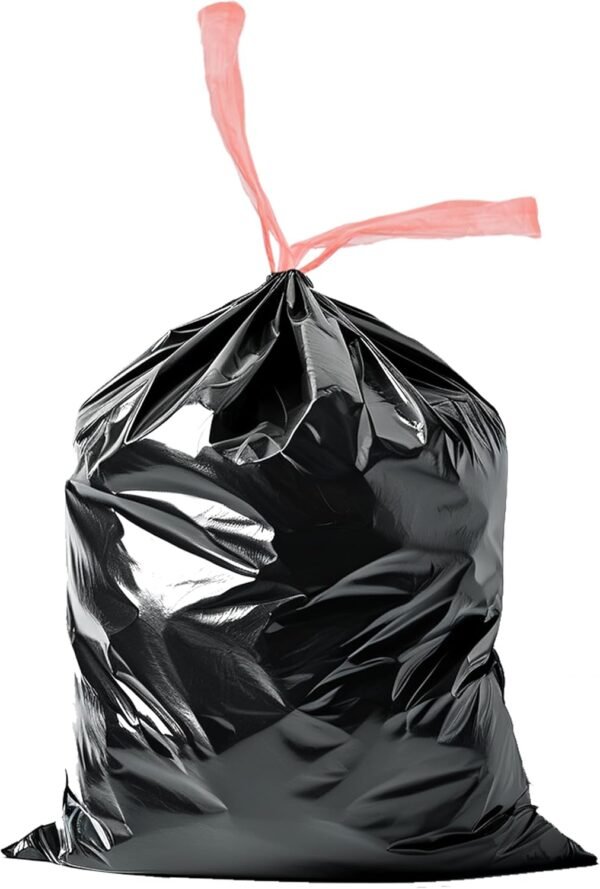 Compost Bags Compostable Trash Bags Biodegradable Tall Kitchen Garbage Bags Recycling Food Waste Bags for Kitchen Compost Bin Eco Friendly 4-8 Gallon Drawstring Black 75 Count
