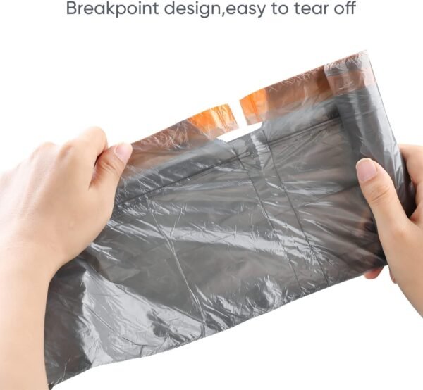 JOYBOS Drawstring Small Trash Bags 4 Gallon Garbage Bags Wastebasket Bin Liners - kitchen Compostable Bags 75 Count Plastic Trash Bags Unscented Small Bag for Bathroom, Living, Bedroom - Image 3