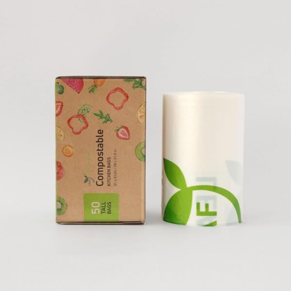 LEAF Compostable Kitchen Bin Liner (Tall 50 Count) - Image 4