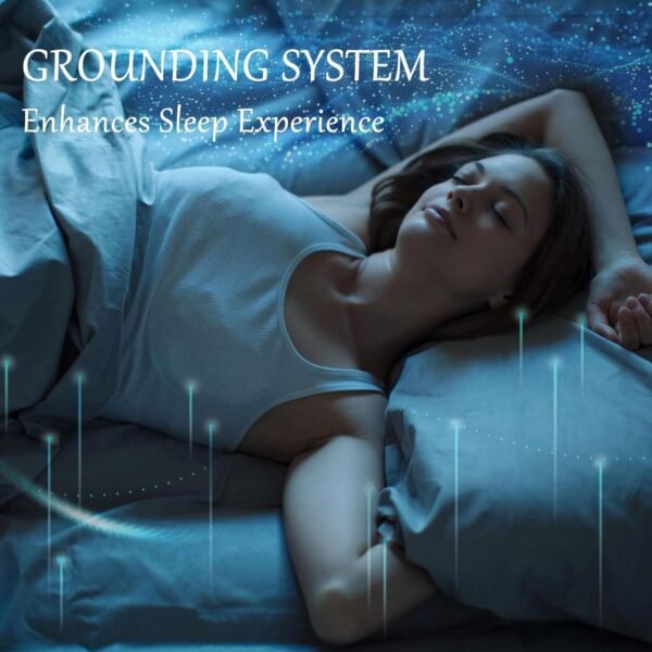 Grounding Sheets with Grounding Mat, 95% Organic Cotton + 5% Pure Silver Fiber, Grounding Sheet Earth Connected Bedding Fitted Earth Sheets with Grounding Cord (Gray, Queen-60"x 80"×15’’) - Image 6