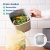 BLUE GINKGO Kitchen Compost Bin - 0.69 GAL / 2.6L Easy Clean Food Waste Bin for Kitchen | Countertop Compost Bin Kitchen Food Scrap Pail Bucket (Made in Korea) - Green - Image 5