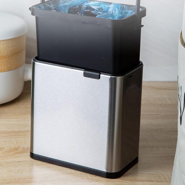 Modern Kitchens Compost Bin Wall Mounted Stainless Steel Garbage Container for Modern Kitchens Organization - Image 7