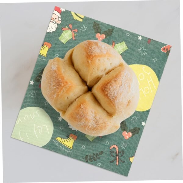 Didiseaon 3pcs Beeswax Wrap Packing Paper Organic Beeswax Cloth Kitchen Beewax Wraps Cake Preservation Wraps Printing Beewax Wraps Reusable Beeswax Cloth Beeswax Flakes Food Cotton - Image 5
