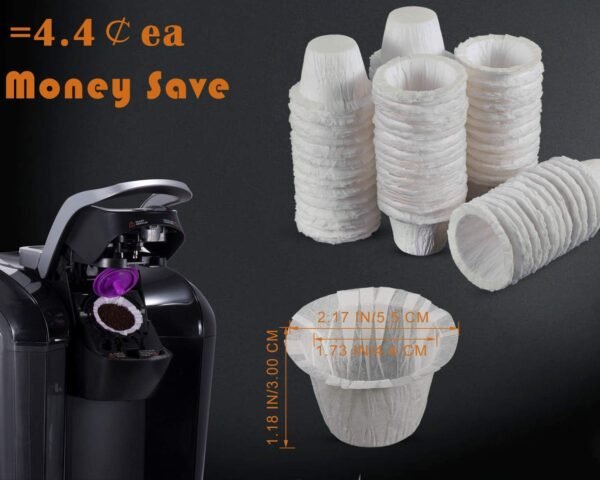 Pro Mael 360 Count Disposable K Cup Filters, Coffee Filter Paper for Keurig Brewers Single Serve 1.0 and 2.0, Use with Reusable K Cup Pods (White) - Image 8