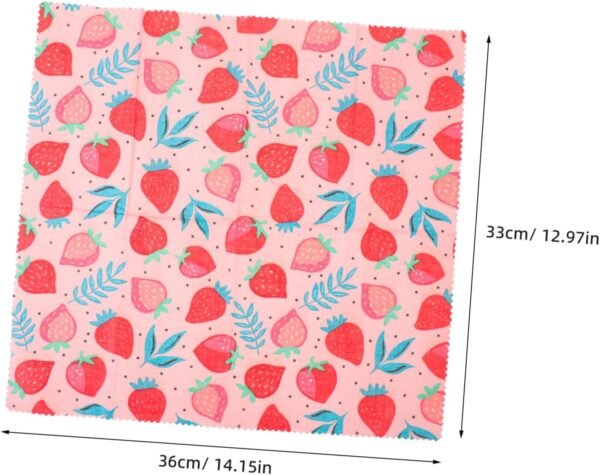 ABOOFAN 3pcs Beeswax Wrapping Paper Oil Proof Beeswax Paper Vegan Food Reusable Sandwich Wraps Food Wrapping Paper Food Wrapping Beeswax Paper Beeswax Wraps for Packing Candy French Fries - Image 8