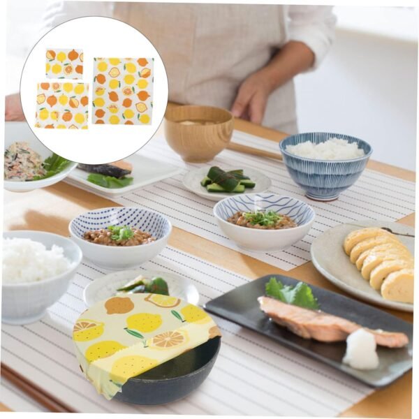 FOMIYES 3pcs Beeswax Paper Fresh-keeping Cloth Packing Cloth Beewax Wraps Beewax Food Wraps Reusable Wraps Reusable Beeswax Wraps Food Wraps Sustainable Wraps - Image 7